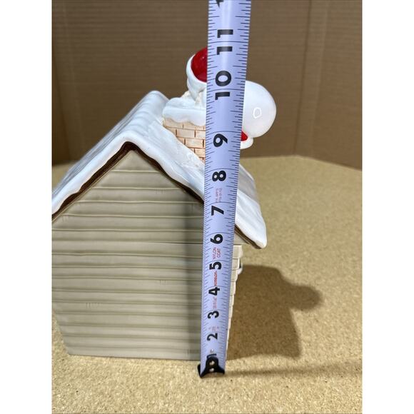 VTG 1980 Otagiri Handpainted Santa’s Cookie House Cookie Jar 11x7.5 - Picture 11 of 12